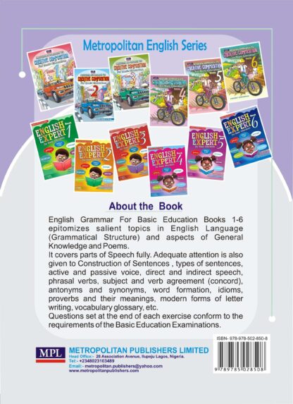 English Grammar for Basic Educ. Book 1 - Image 2